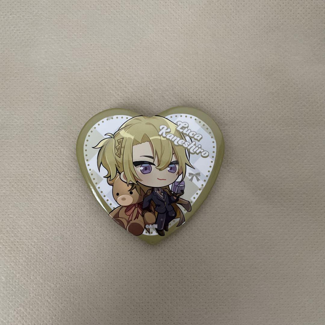 NIJISANJI EN Whiteday Goods 2022 ハート型缶バッジ ルカ