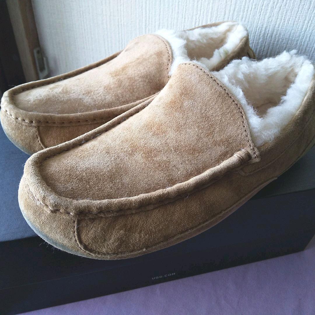 爆売り！ ムートン アスコット メンズ アグ UGG 良品 モカシン 25cm