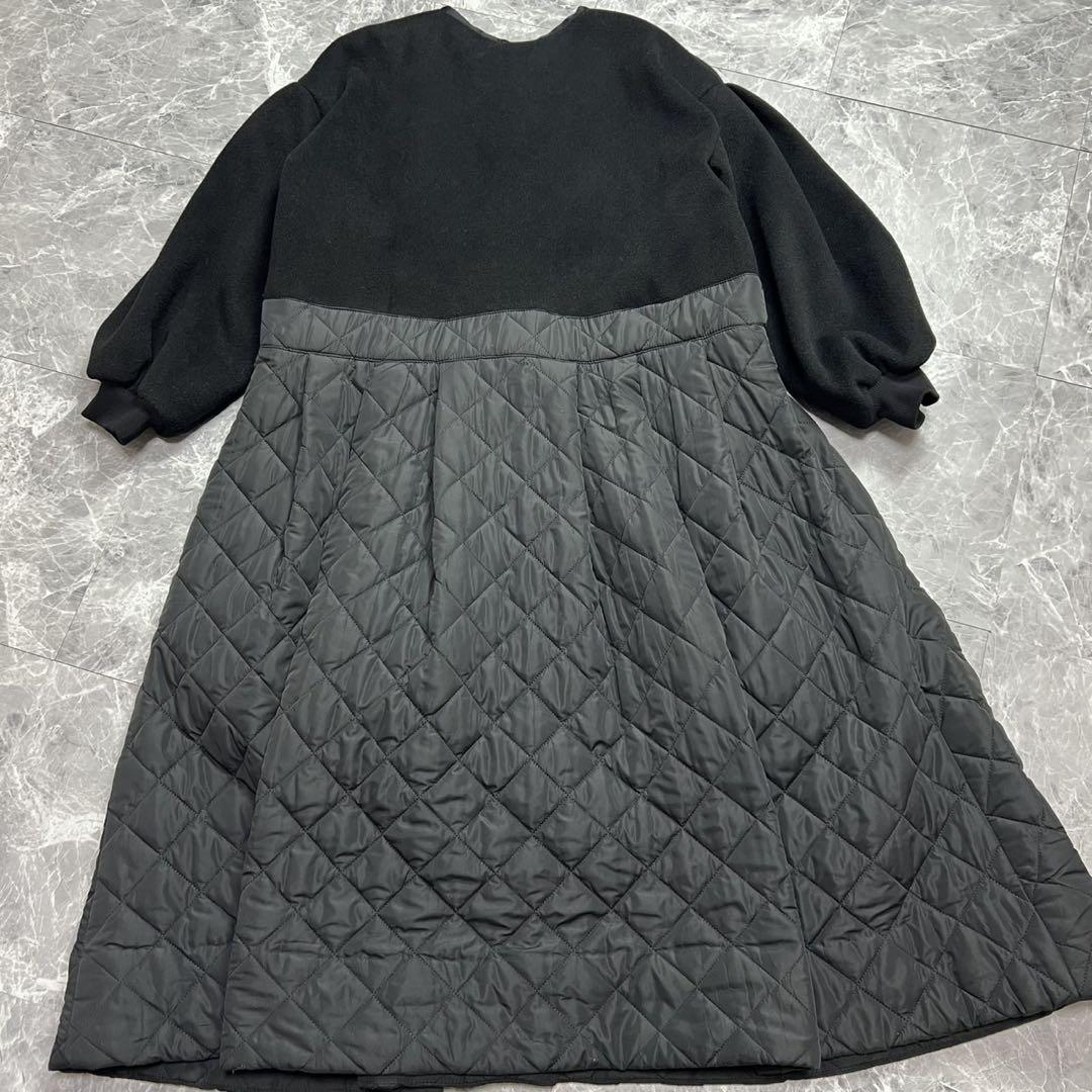 カロリナグレイサー♡キルティング　ロングコート　黒