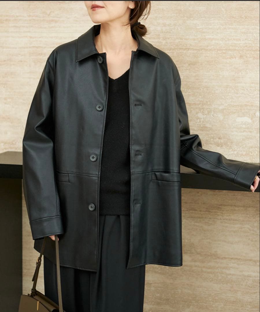 Leather Like Car コート plage Leather Like Car コート plage