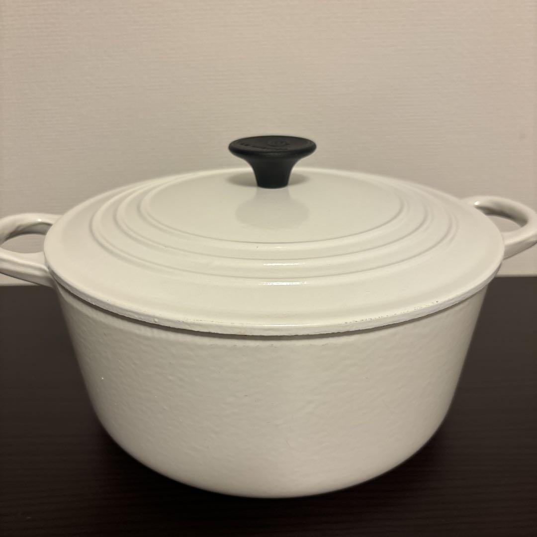 LE CREUSET - ル・クルーゼ ガラス蓋付きココット・ロンド22cm&