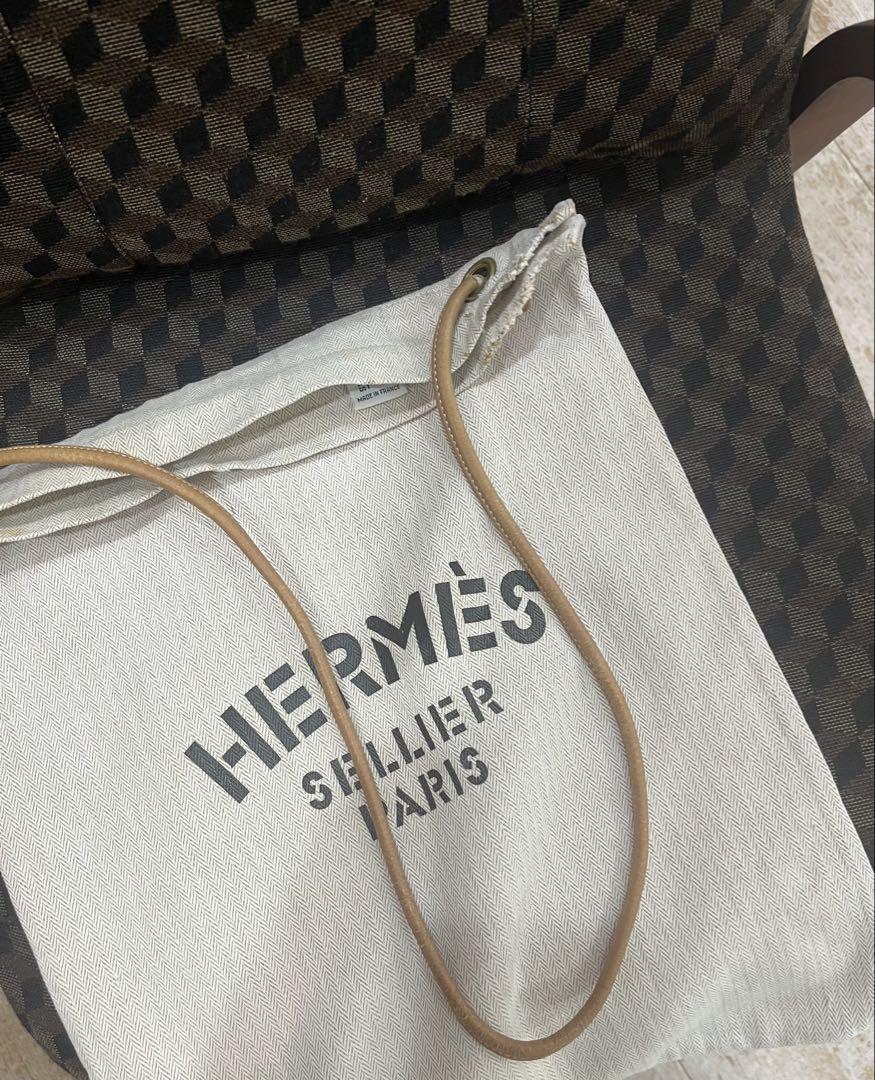 レア　大人気HERMÈS キャンバス製　エルメスバッグ　メンズレディース