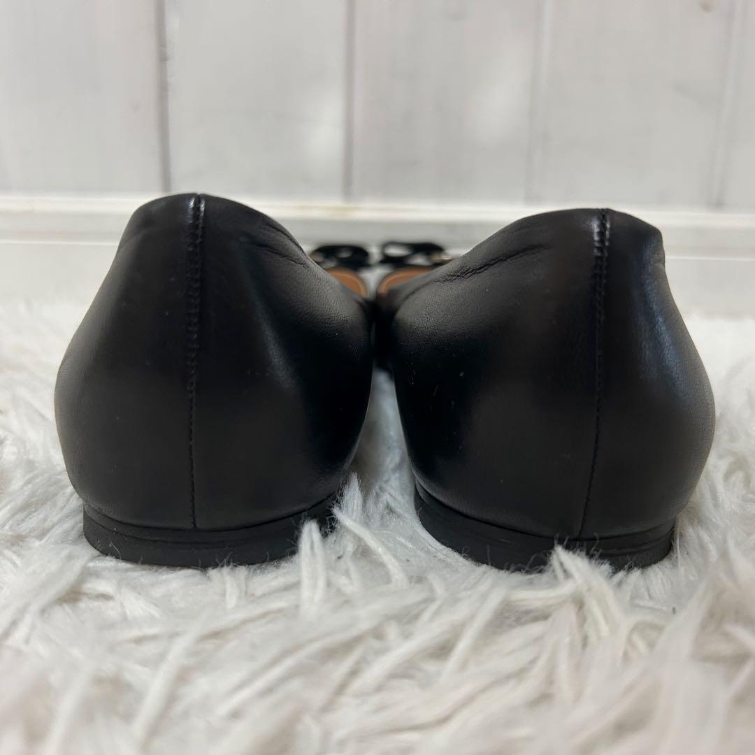 ⭐️極美品⭐️サルバトーレフェラガモ ヴァリナ フラットパンプス ヴァラリボン 24