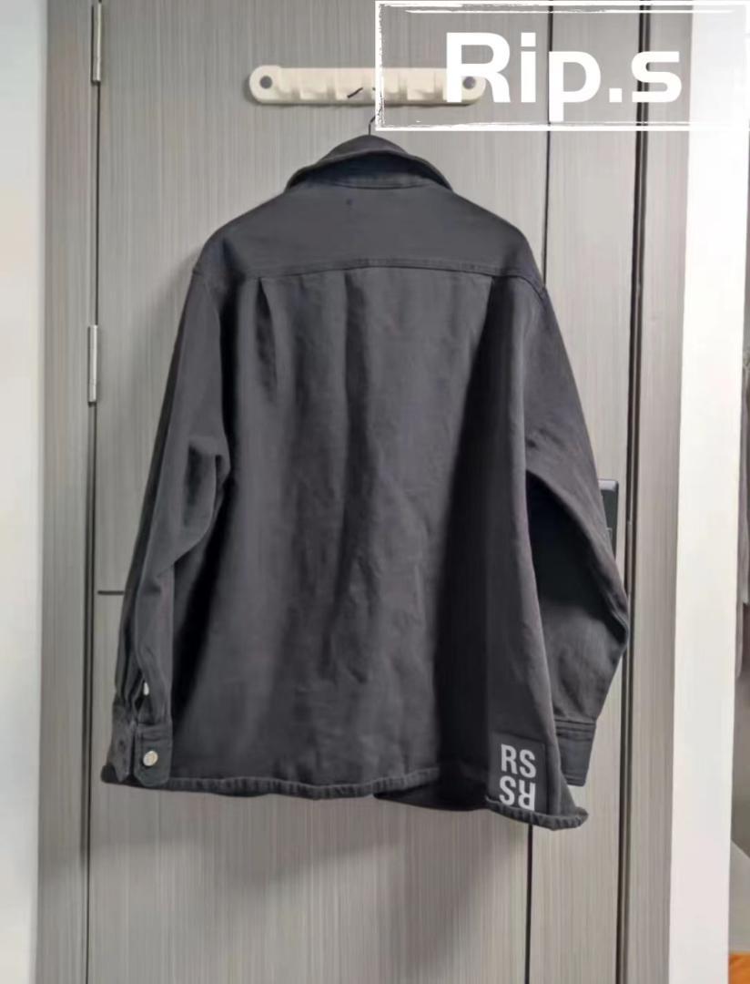 Pre-owned] RAF SIMONS 20AW BIG FIT DENIM SHIRT BLACK With