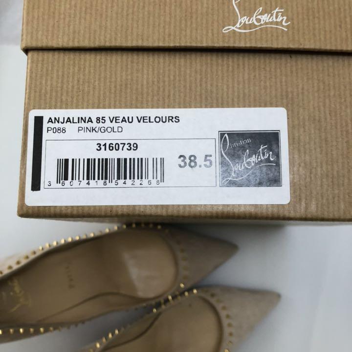 サイトでも ルブタン anjalina 85 veauvelours スタッズベロアヒール EFuDG-m54030746006 のでご