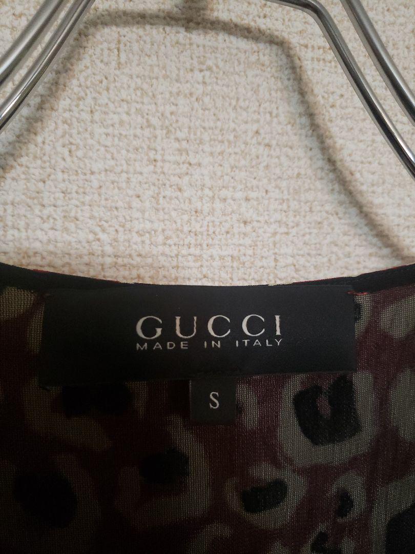 格安新品 正規品 Gucci 赤 白 総柄ラップワンピース イタリア製 グッチ Headshotsbar Com