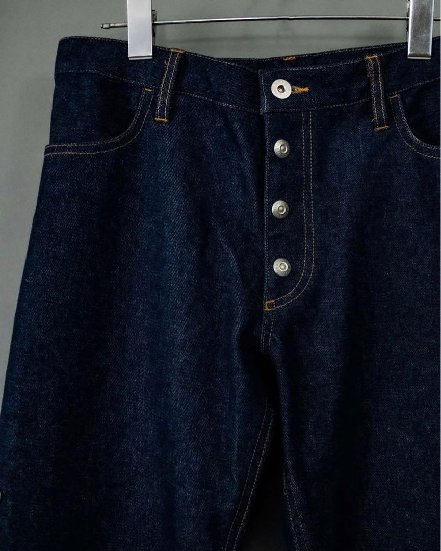 ち*ん様 SHIKITARI Side snap bell-bottom den