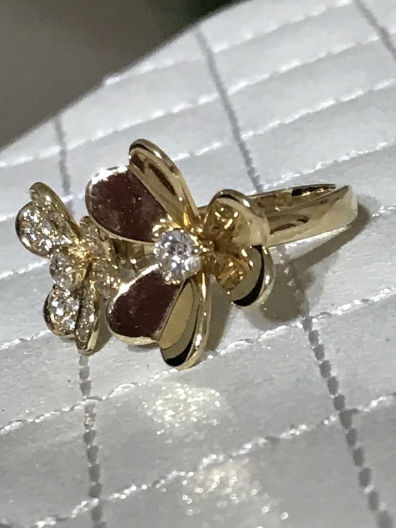 【70％OFF】 最終価格本日限界お値下げ❤️フラワーリング❤️K18YG アクセサリー