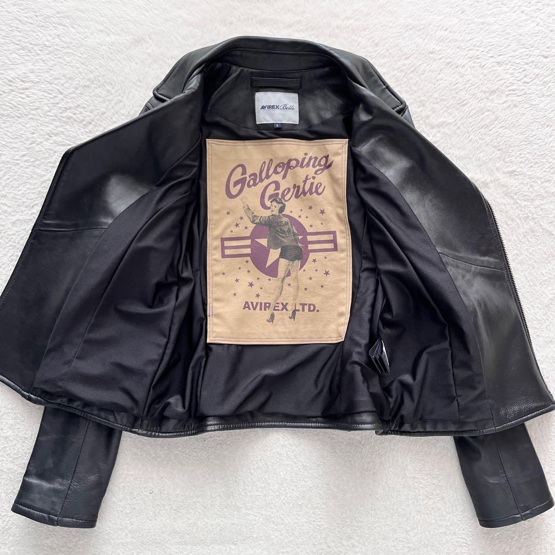 極美品✨AVIREX Belle アヴィレックス レザー ライダースジャケット 極美品✨AVIREX Belle アヴィレックス レザー ライダースジャケット