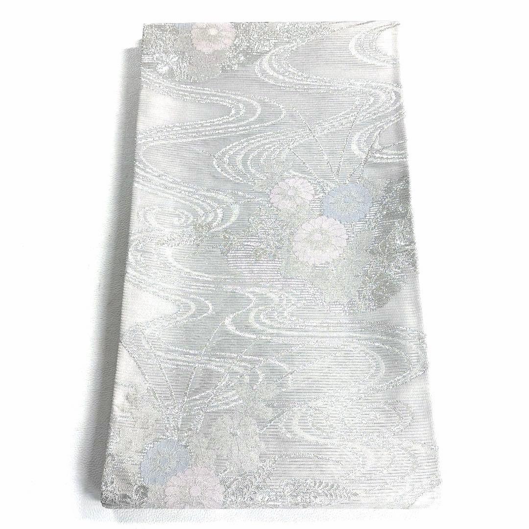 帯8172 ●高級 正絹 紗 六通 袋帯