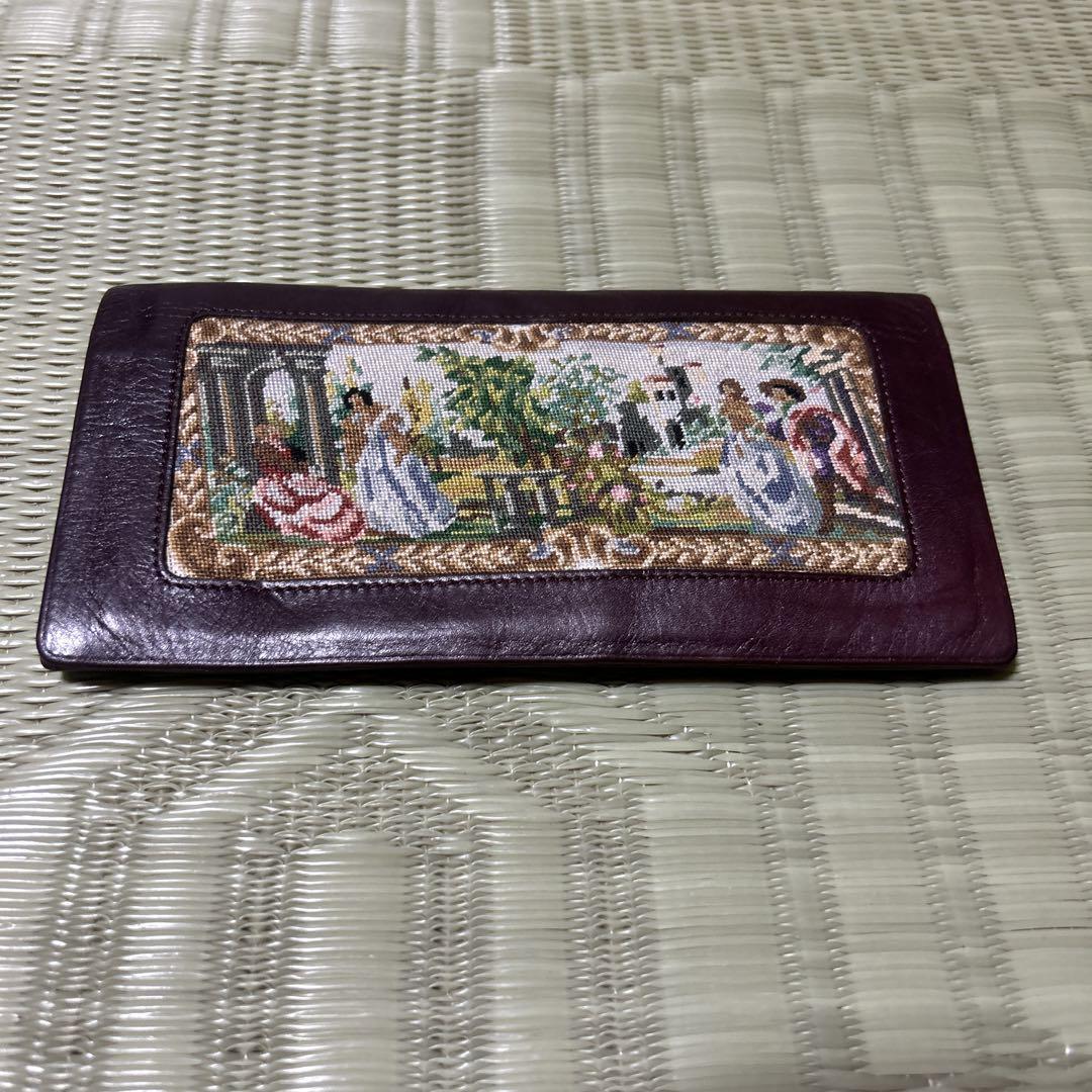 Michiko Kuge Petit Point 長財布 Petit Point プチポアン レザー 折り財布 久家道子 - メルカリ