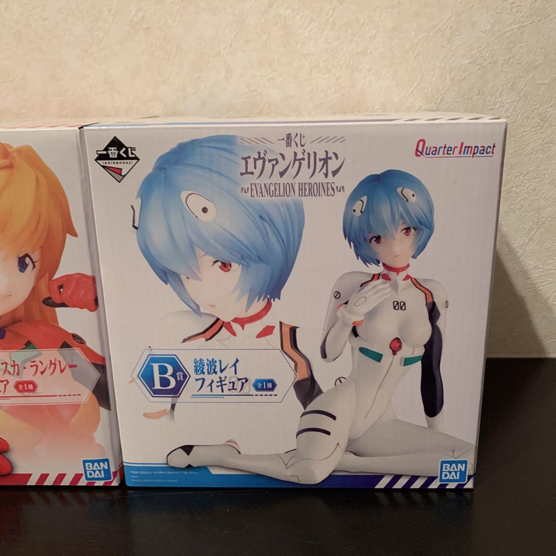 【新品・未開封】一番くじエヴァンゲオン　A賞式波アスカ　B賞綾波レイ　フィギュア