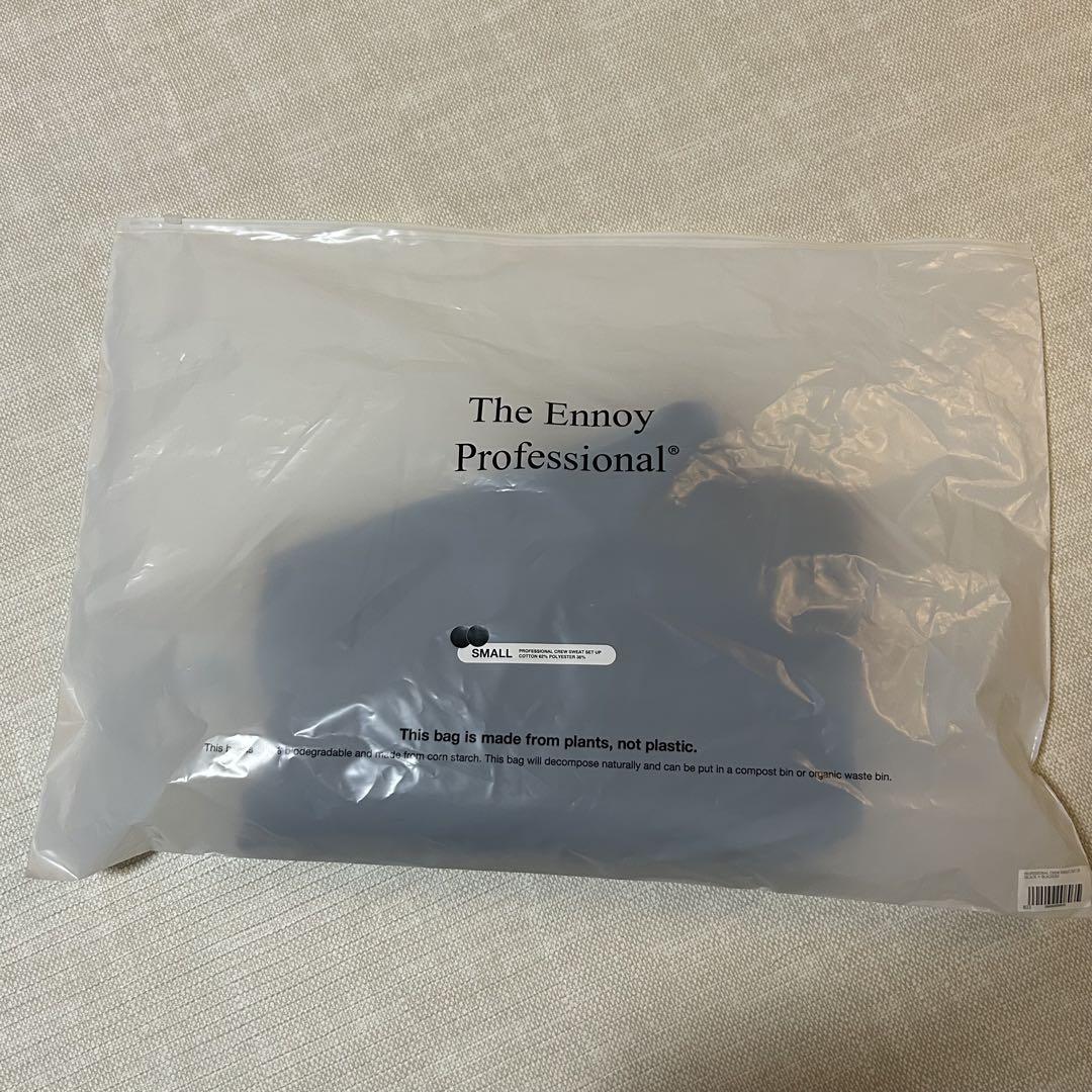 ennoy PROFESSIONAL CREW SWEAT BLACK 上のみ