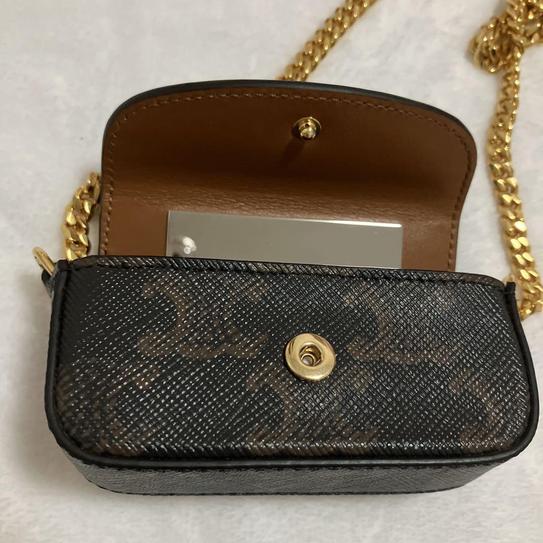 CELINE セリーヌ　チェーン付き リップケース　トリオンフキャンバス　バッグ
