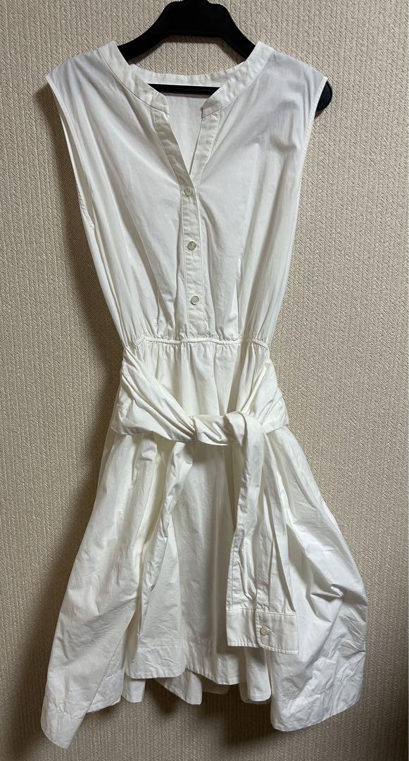 FRAY I.D ノースリーブシャツワンピース ホワイト