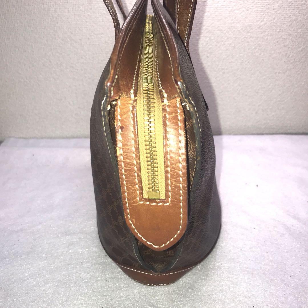 【希少品・美品】オールドCELINE ブラウン ハンドバッグ