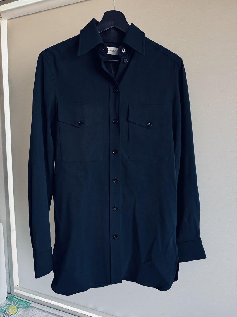 LEMAIRE ダークグリーン ウール　size 34