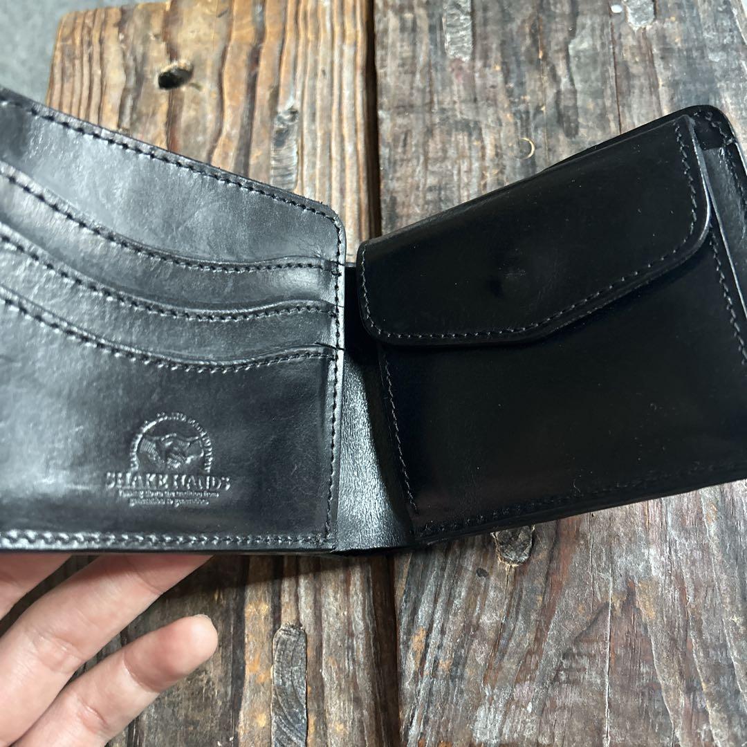 shake hands ウォレット 二つ折り財布 大輔レザー 天神ワークス