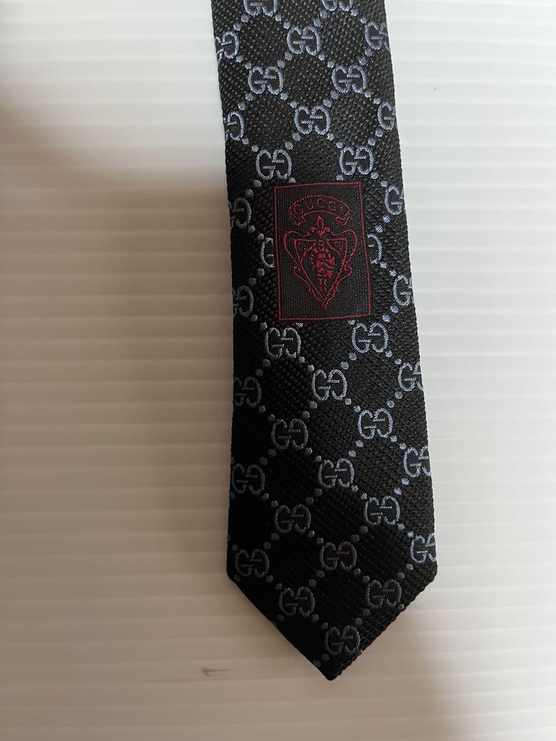 【未使用】GUCCI GGパターン ネクタイ ブラック