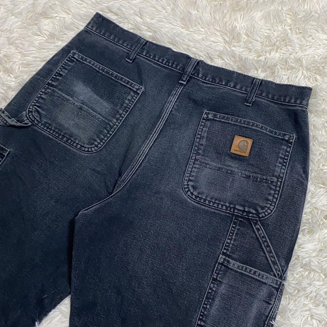 雰囲気◎✨carhartt フェードブラック　ペインターパンツ