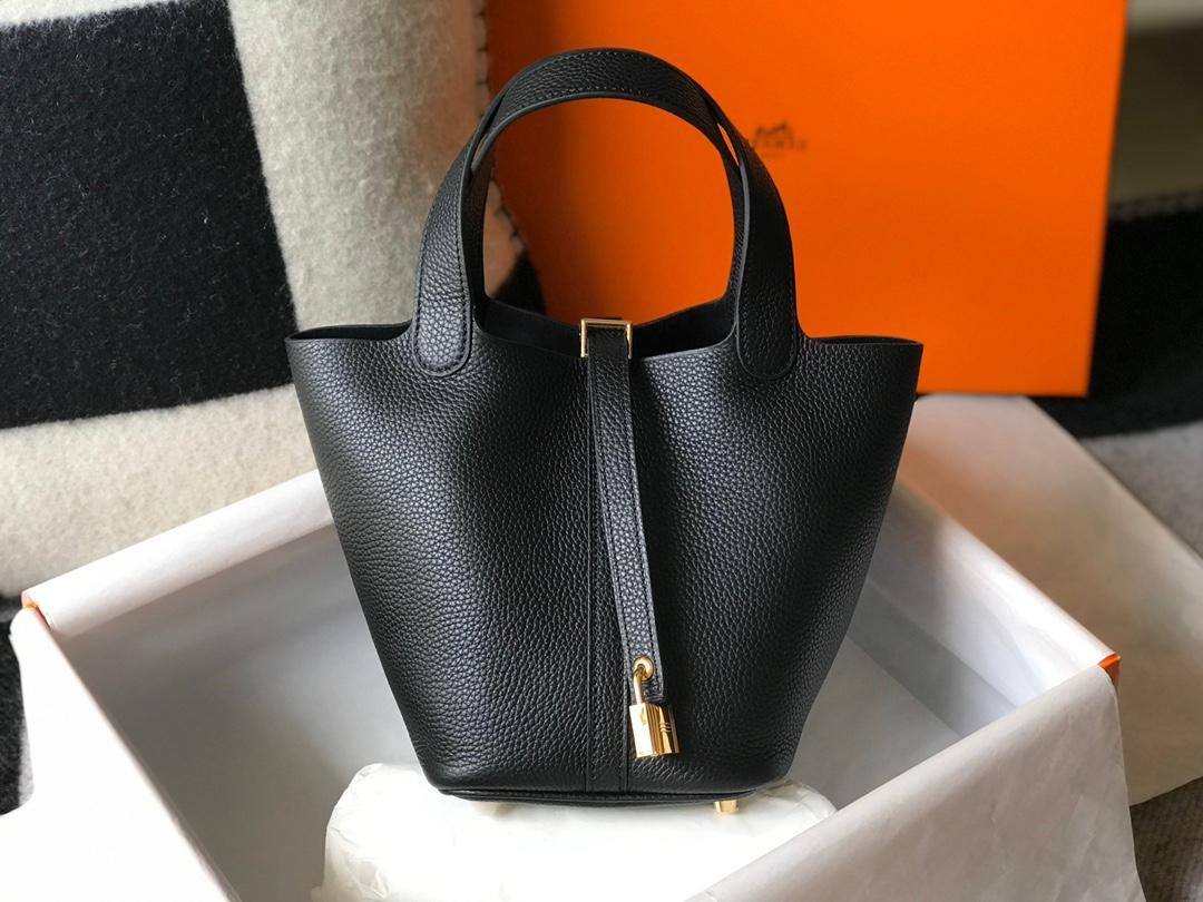 HERMES エルメス エトゥープ　ピコタンロックPM