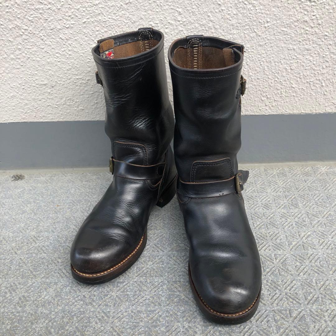 廃盤 LONE WOLF エンジニア ブーツ ホーウィン 茶芯 us8.526.5cm LONE WOLF BOOTS