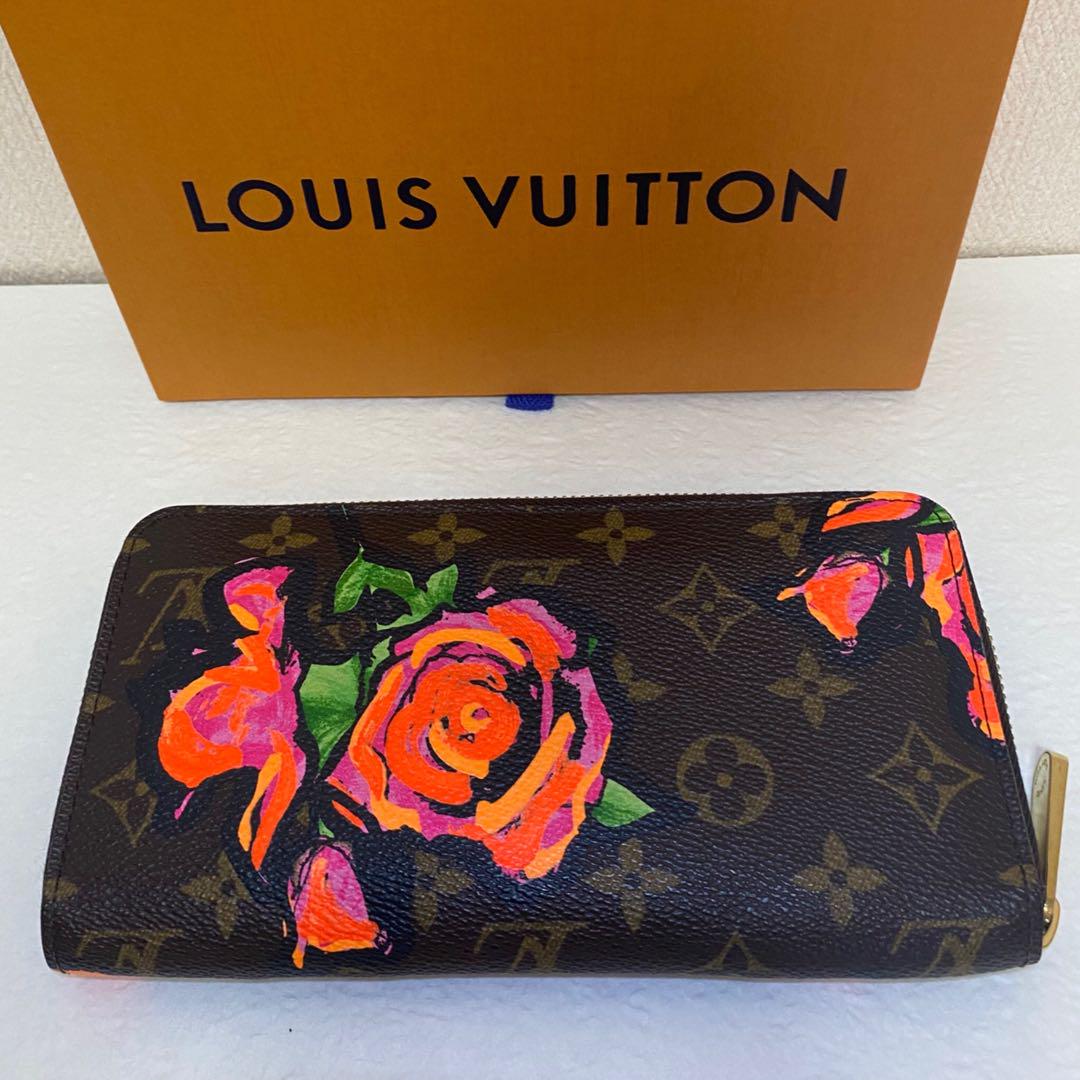 LOUIS VUITTON モノグラムローズ ジッピーウォレット 財布