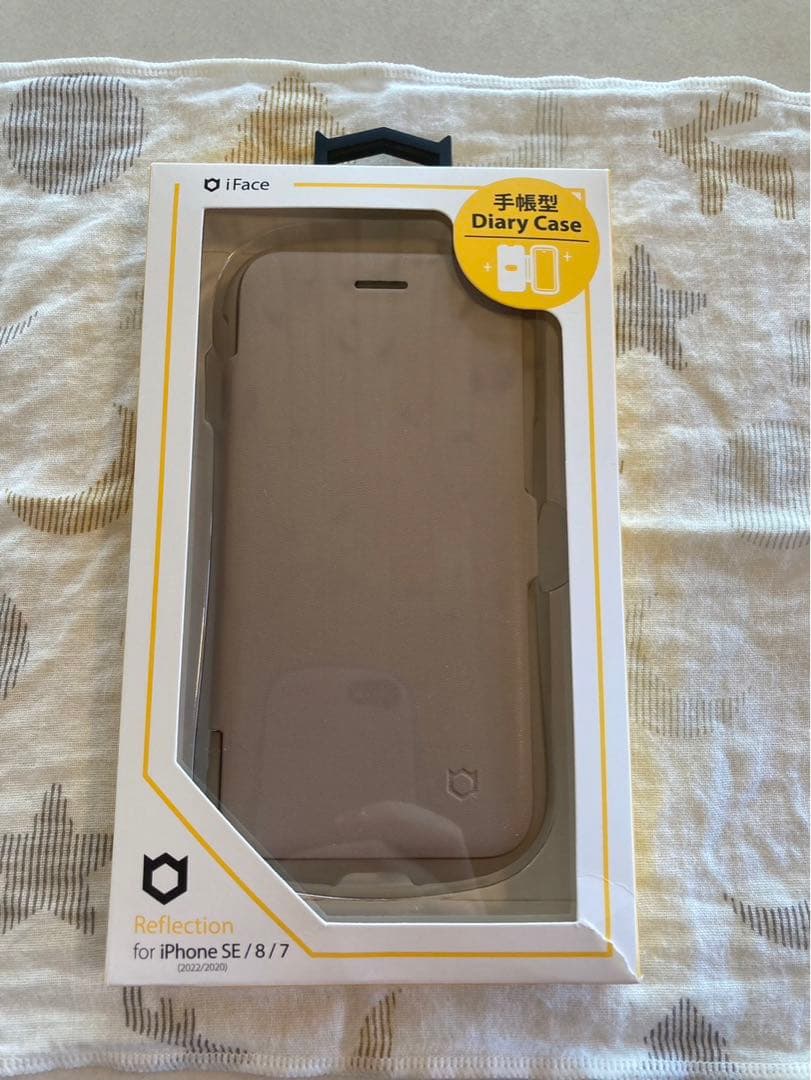 iFace 手帳型ケース ベージュ　iPhoneSE（第3•2世代）、8•7対応