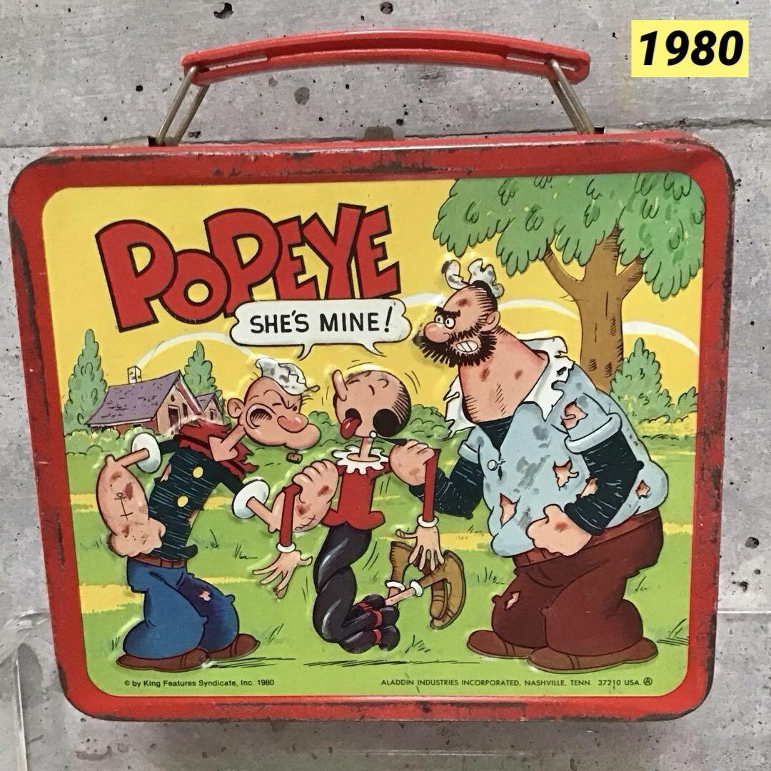 ポバイ POPEYE ブリキ ランチボックス 1980年