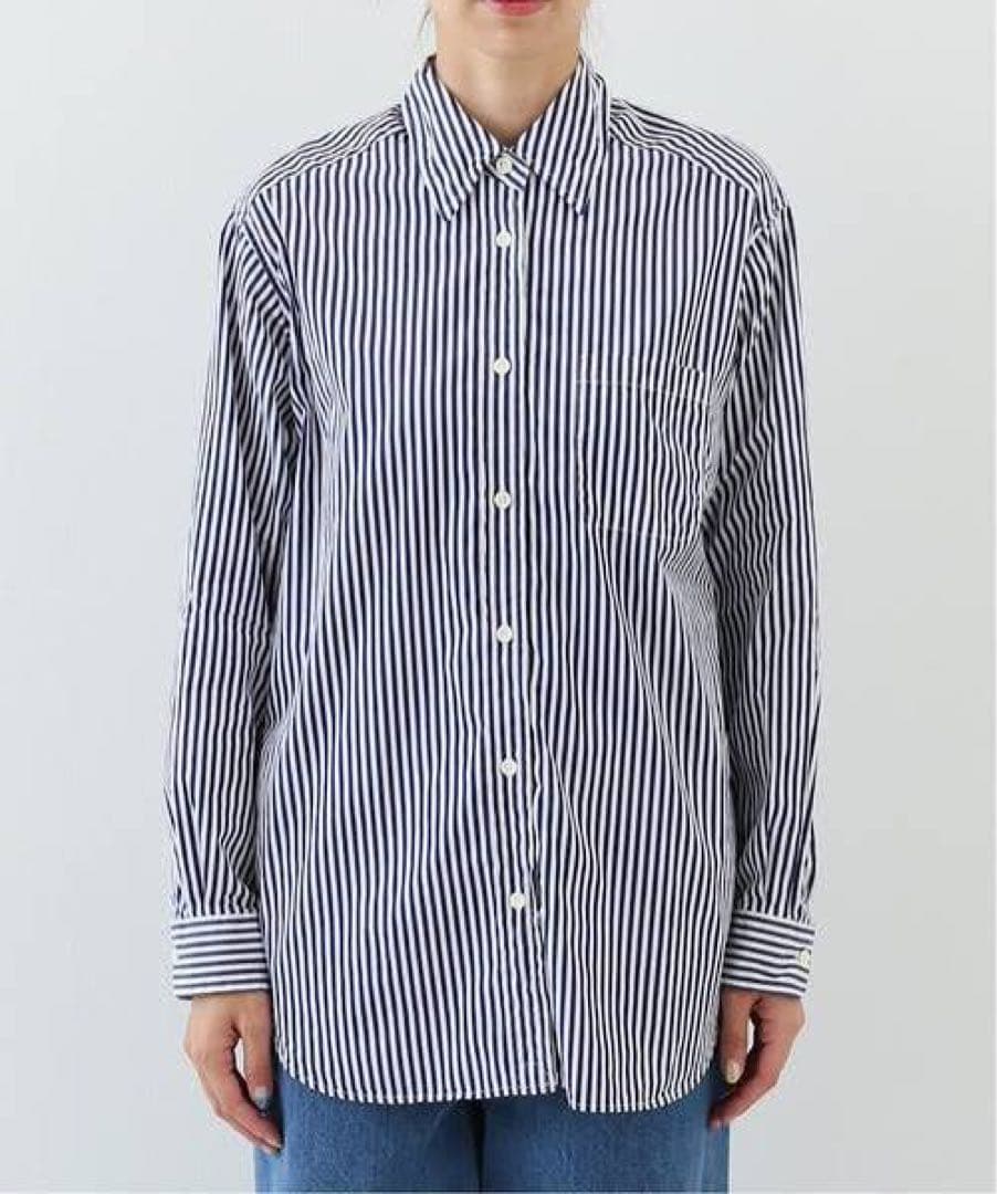 Deuxieme Classe ストライプシャツ Lon-STシャツ 美品 Deuxieme Classe ストライプシャツ Lon-STシャツ 美品