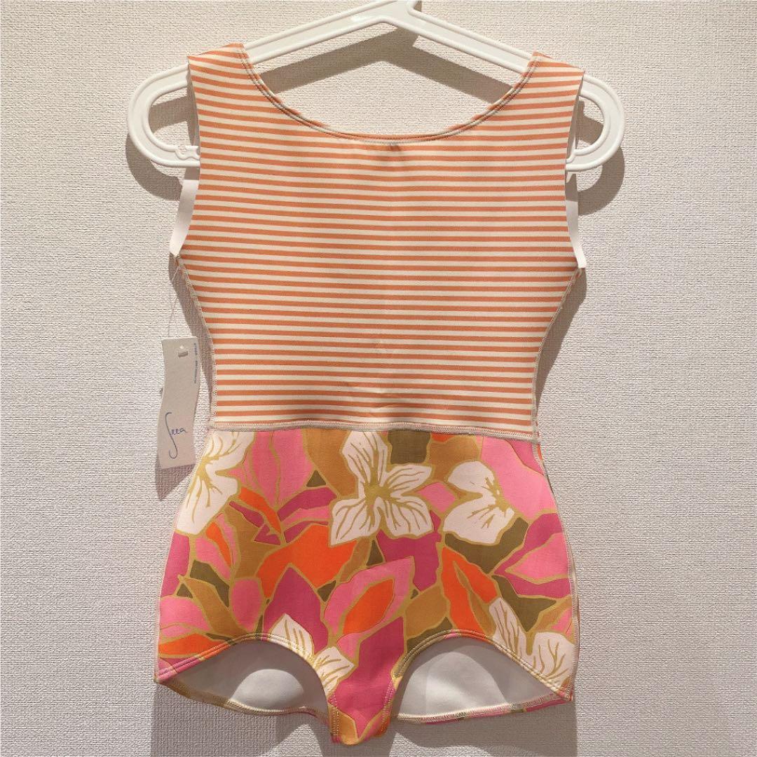 seea水着　ワンピースとラッシュガード2点セット 