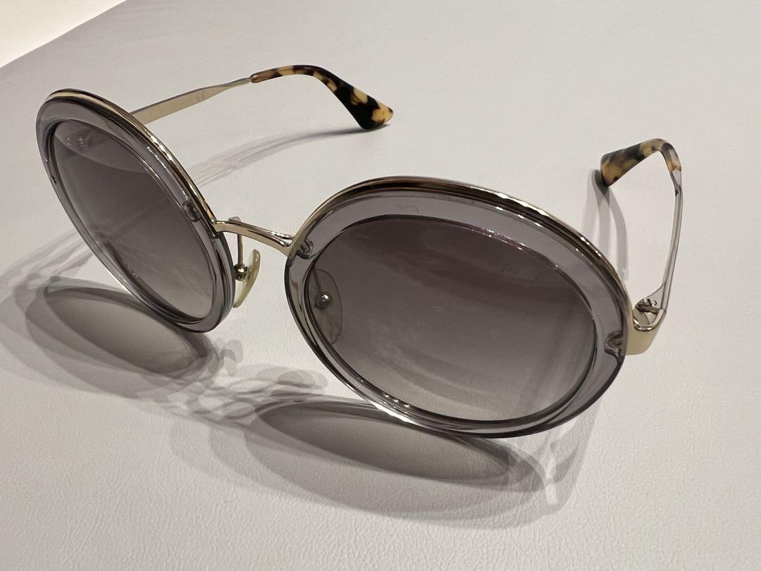 PRADA ラウンドサングラス グレー