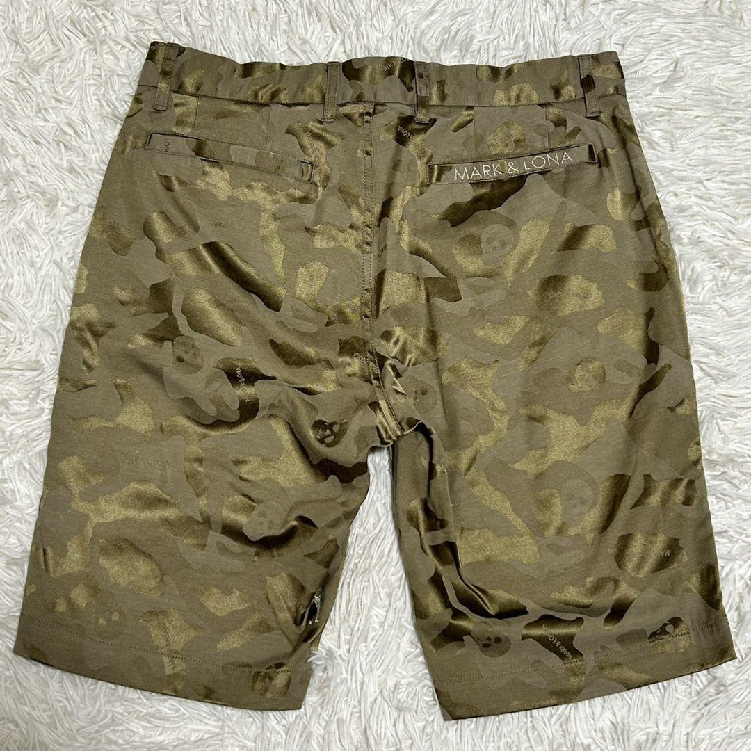 MARK&LONA マークアンドロナ ハーフパンツ スカルカモフラージュ柄