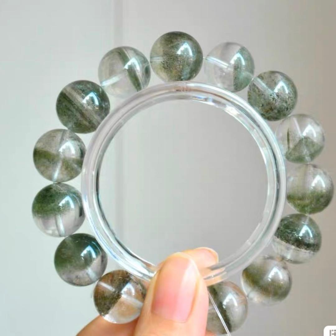 千層グリーンファントムクォーツ ブレスレット
