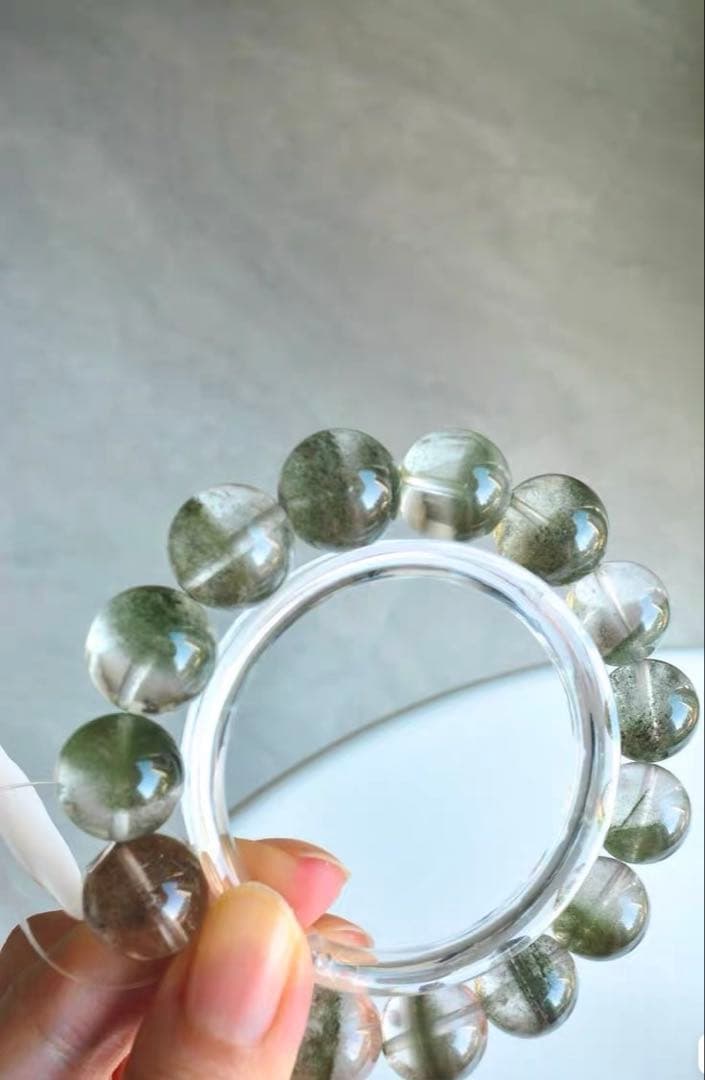 ブレスレット 12mm氷透感