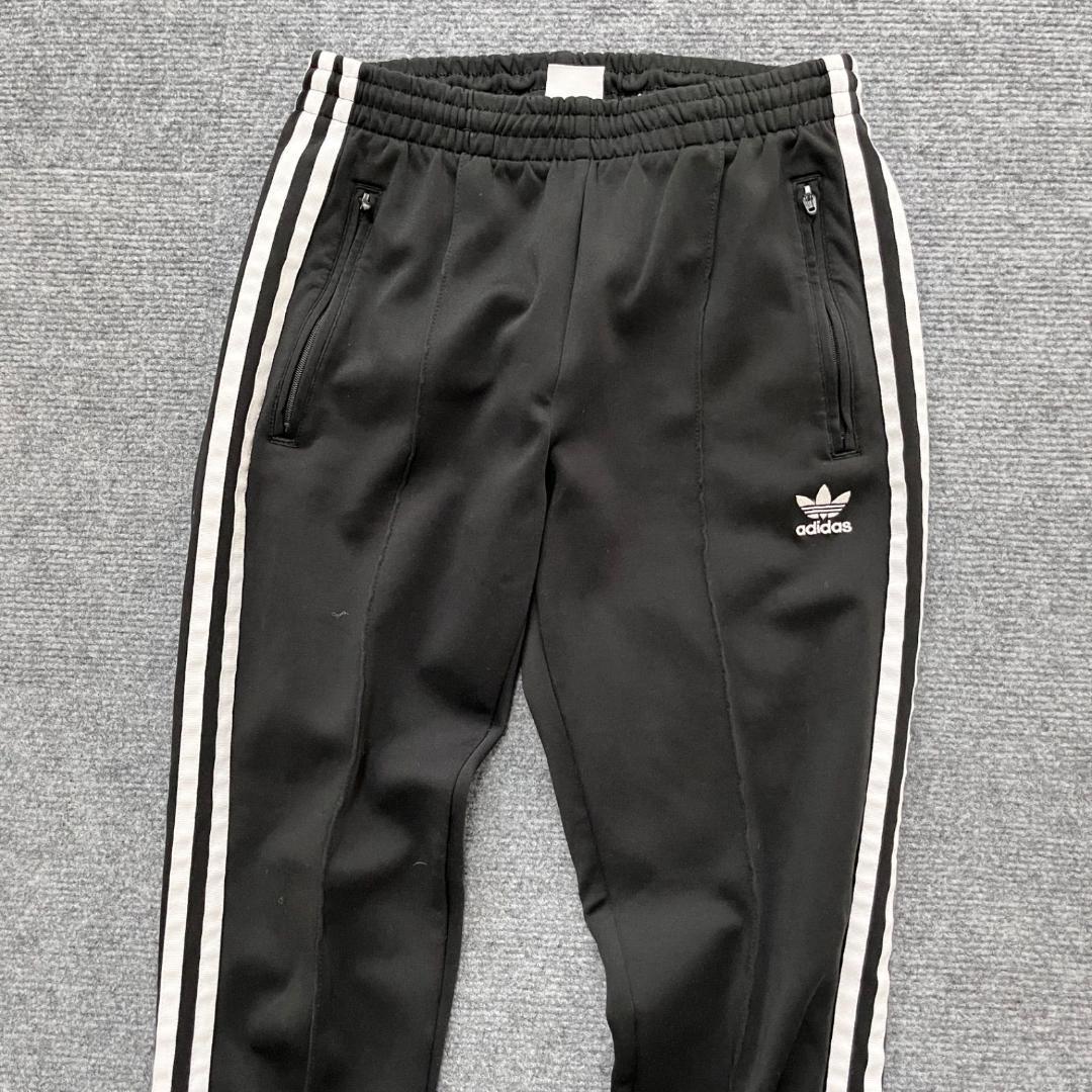 古着 ファイヤーバード adidas アディダス トラックパンツ ブラック adidas パンツ ファイヤーバード オーバーサイズド トラック