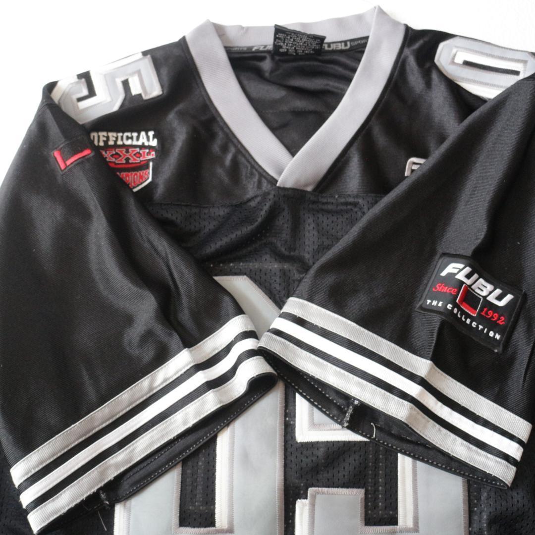 FUBU フブ ゲームシャツ アメフト ユニフォーム 2XL 黒 ストリート