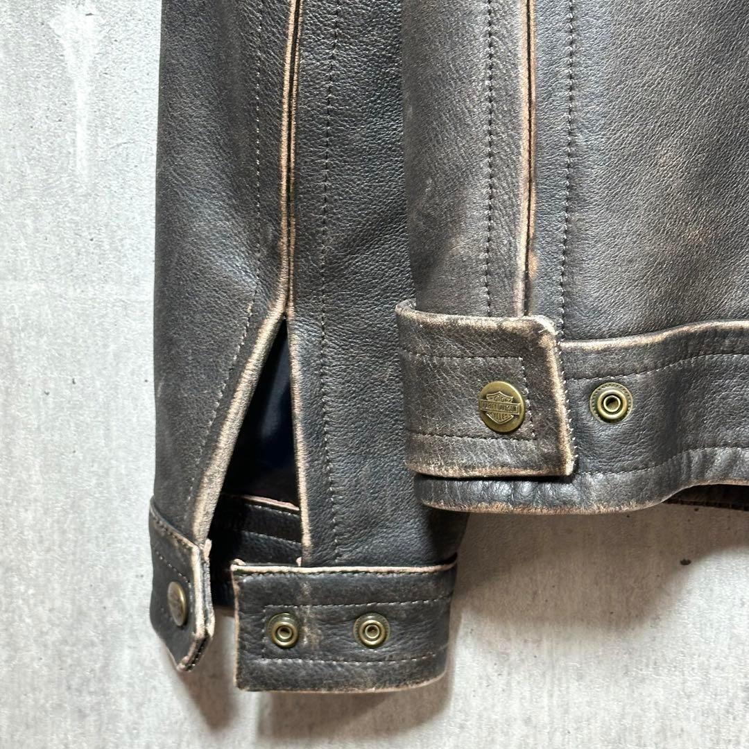 ⭐️90s⭐️ ハーレーダビッドソン ライダースジャケット 厚手 ビッグロゴ ⭐️90s⭐️ ハーレーダビッドソン ライダースジャケット 厚手 ビッグロゴ