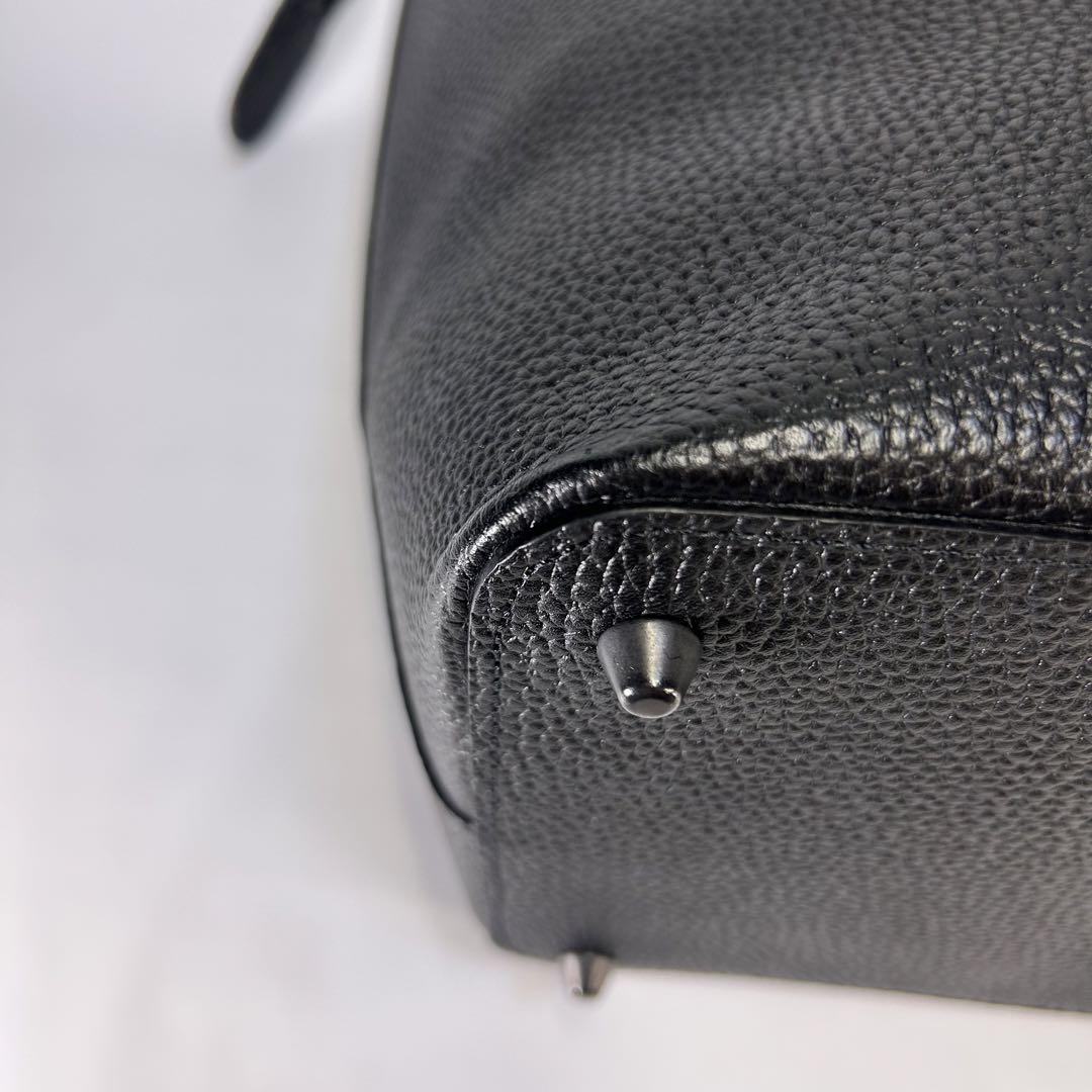 【超美品】カワニシカバン　トートバッグ　シボ革　大容量　ゲン　GEN　A4 黒