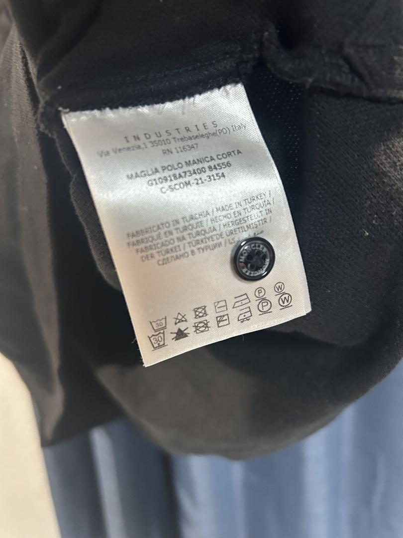 MONCLER ブラック ポロシャツ
