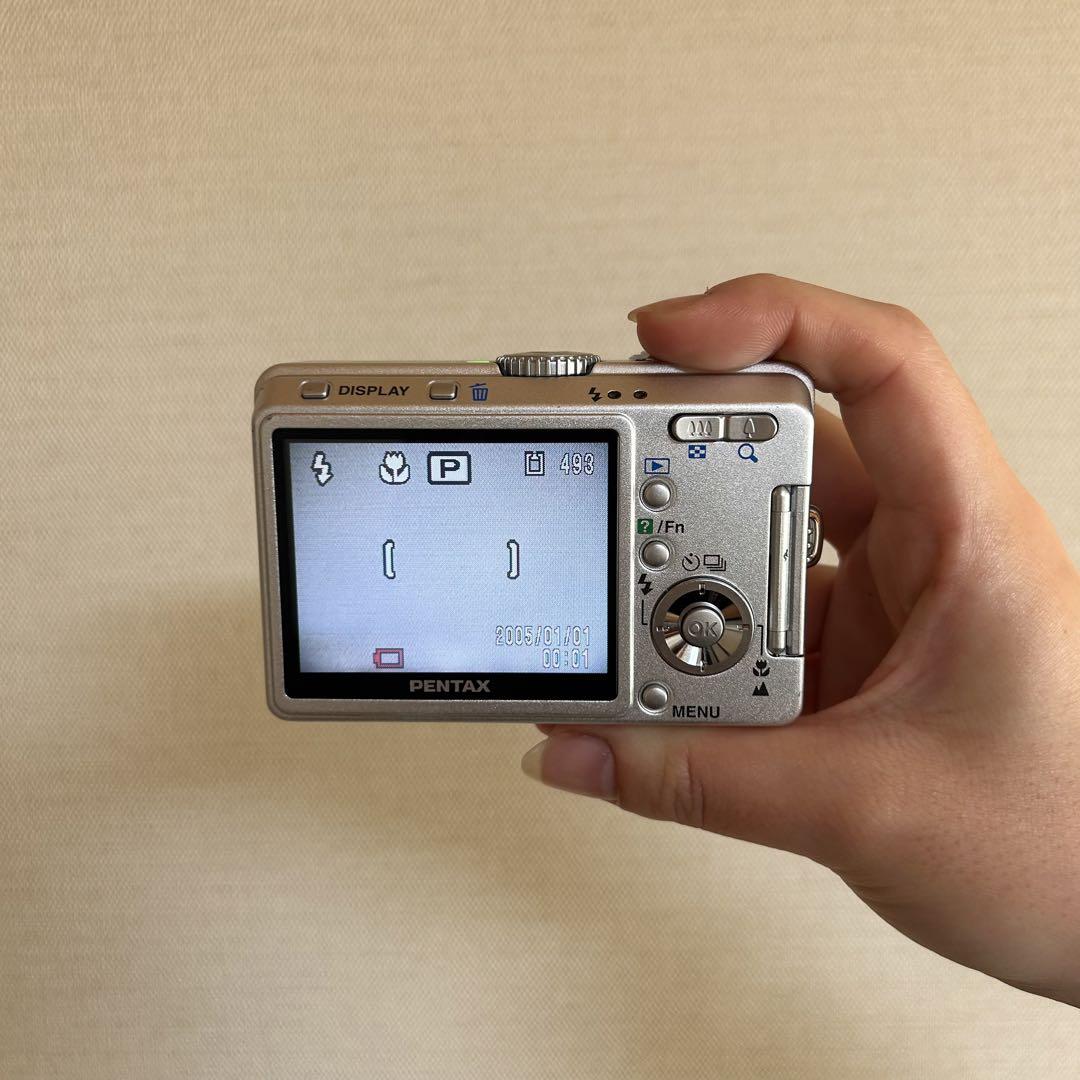 PENTAX Optio S55 シルバー コンパクトデジタルカメラ