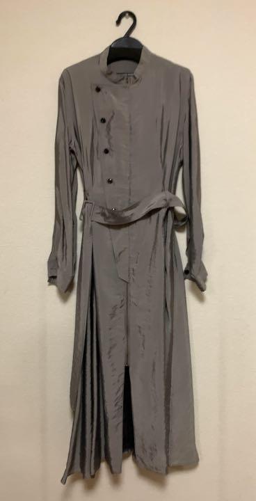 お気に入り】 DRESSLAVE ドレスレイブ スタンドカラー ロングトレンチ 低価格で大人気の DRESSLAVE ロングナイロンパーカーコート スプリングコート