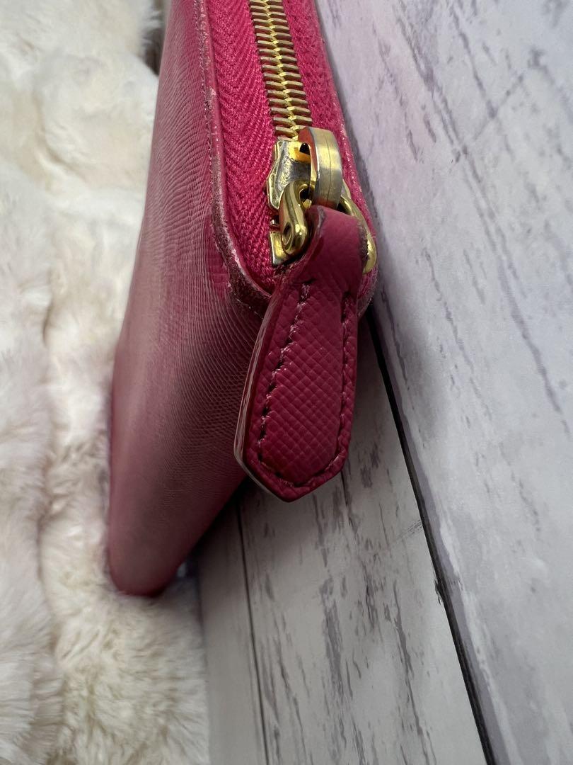 PRADA プラダ　サフィアーノレザー　ピンク　長財布　正規品　ラウンドジップ