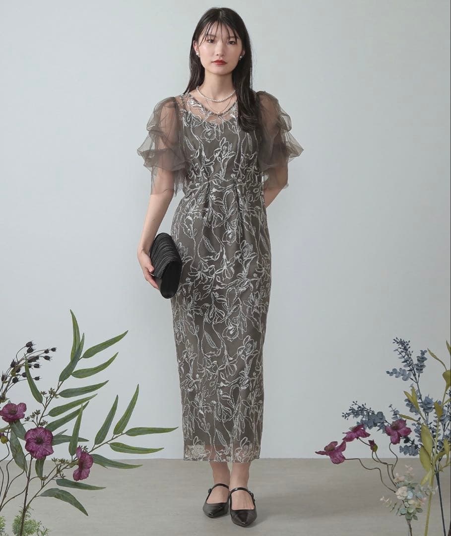 kana パーティードレス ラメストールM・kana