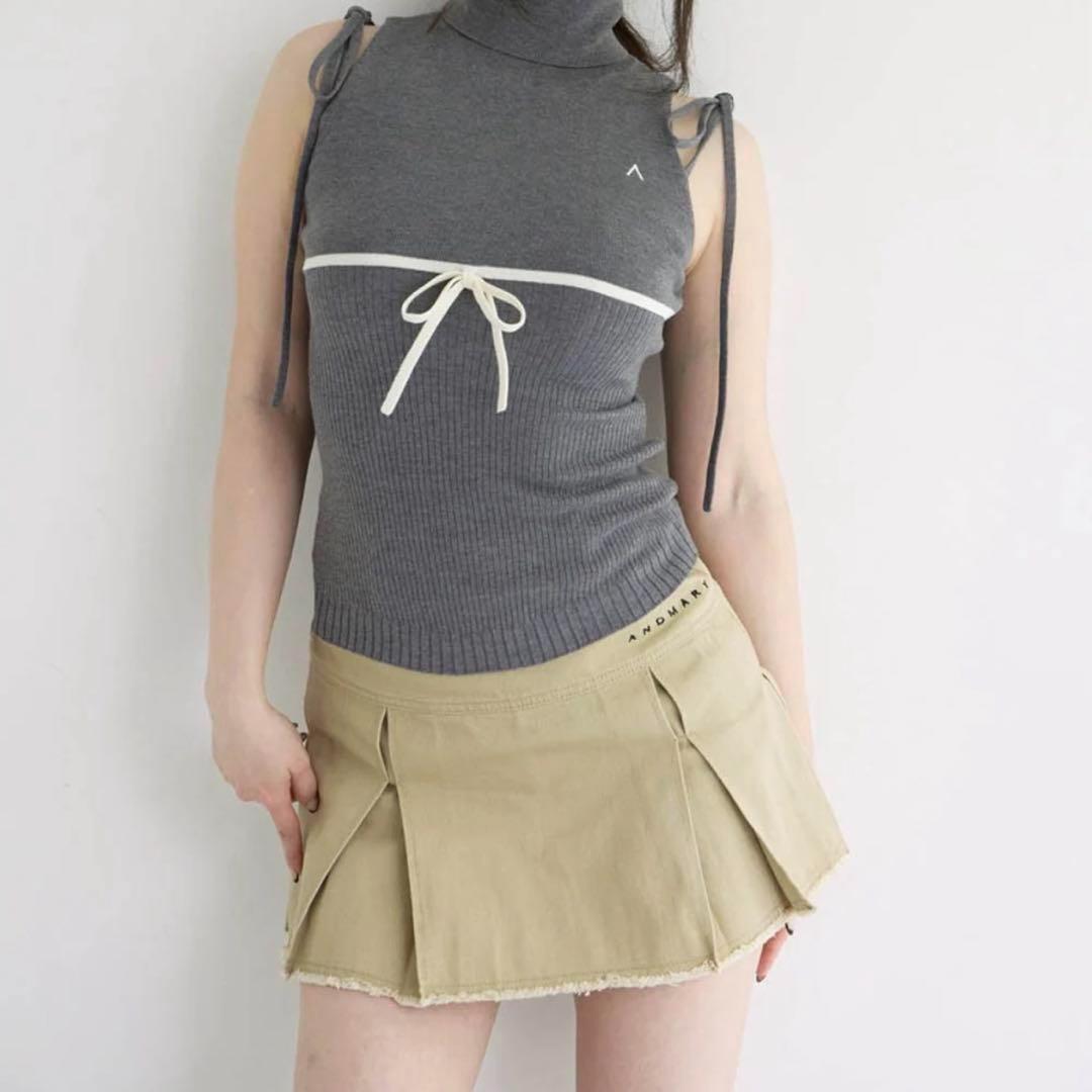 Mary logo cotton skirt andmary Mサイズ