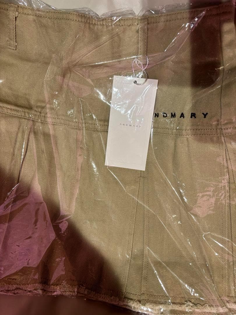 Mary logo cotton skirt andmary Mサイズ