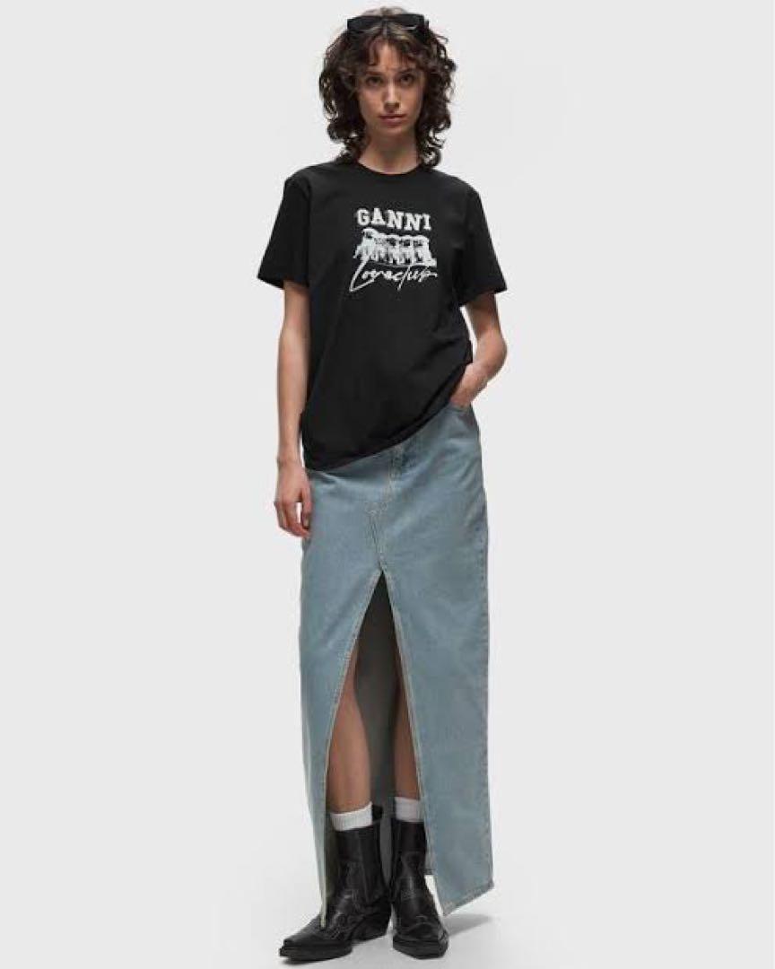 美品　GANNI PUPPY LOVE RELAXED T-SHIRT