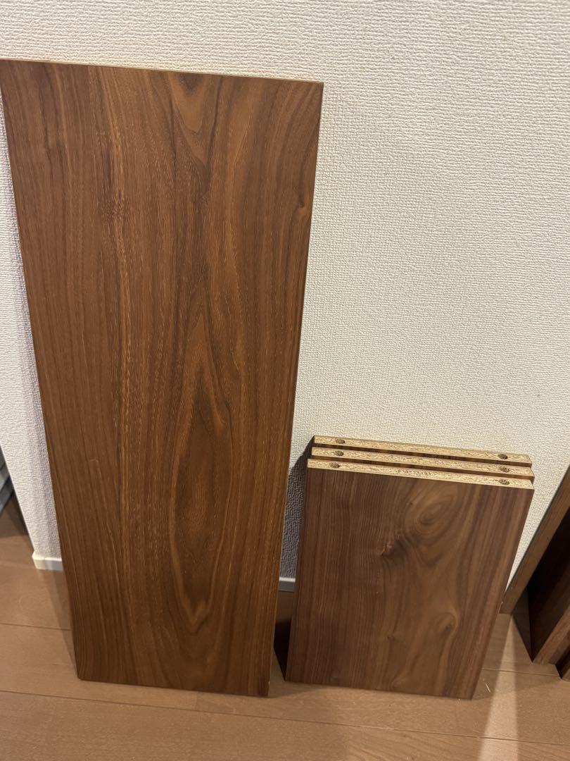 無印良品　スタッキングシェルフ2段　ウォールナット　美品
