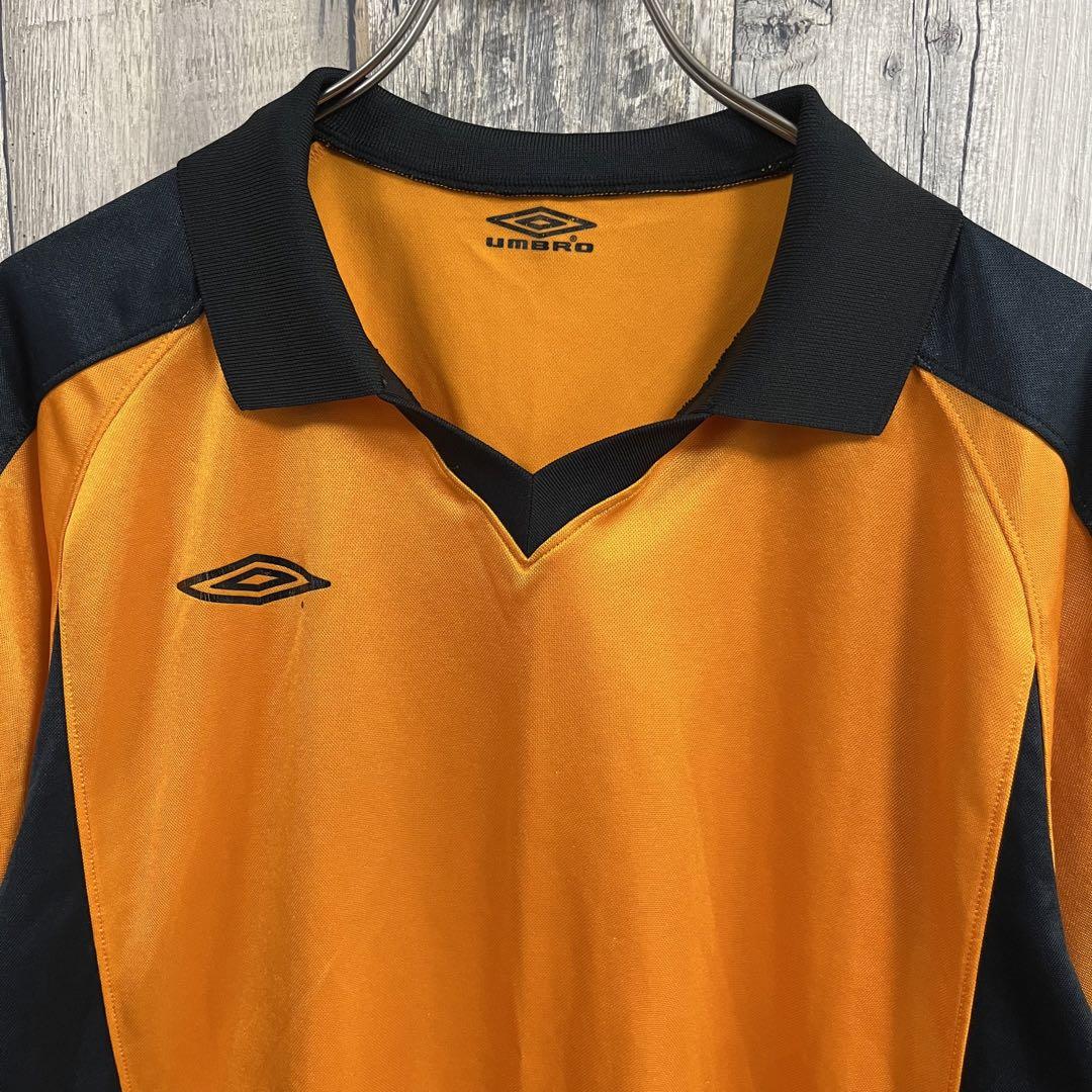 大学 割引 OLD UMBRO 90s アンブロ ラグラン サッカー ゲームシャツ 14番 ウェア