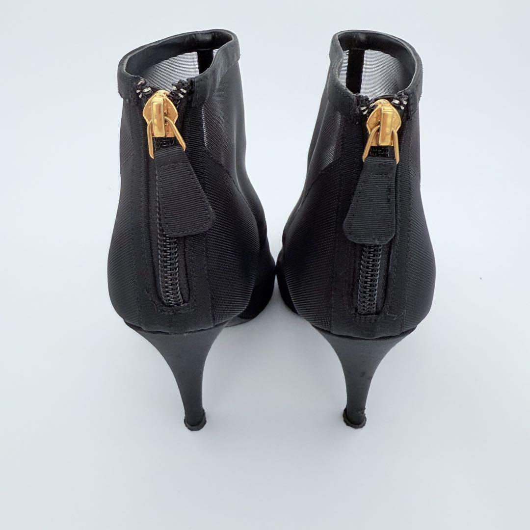 CHANEL シャネル ココマーク メッシュ ショートブーツ サイズ35 美脚 CHANEL シャネル ココマーク メッシュ ショートブーツ サイズ35